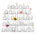 thumbnail image 1 of Jarrones A Granel 40, Jarrón Pequeño Para Flores, Jarrón De Vidrio Xtellar transparente, 1 of 4