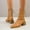 Yellow, variant on HKEJIAOI High Heel Boots Women's Thick Heel Square Heel Square Toe Back Lace Up Side Zipper Boots