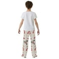 thumbnail image 4 of FORMRS Boys Pajama Pants with Pockets Size 6-8Y Kids Lounge Sleep Bottoms, Winter Geese, 4 of 8
