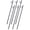 Black 4, variant on Tent Stakes for Canopies: 6 Pcs 3/8x18 Inch Steel Rebar Stake with Loop, Durable Ground Stakes for Campsites