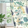 thumbnail image 4 of Yayeee Window Curtains Set of 2 for Living Room Light Filtering 63"x52", Green Animals Pattern, 4 of 7