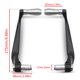 thumbnail image 4 of Protectores de manos de motocicleta CNC Protectores de mano de aluminio para manillar 7/8 (plata), 4 of 4