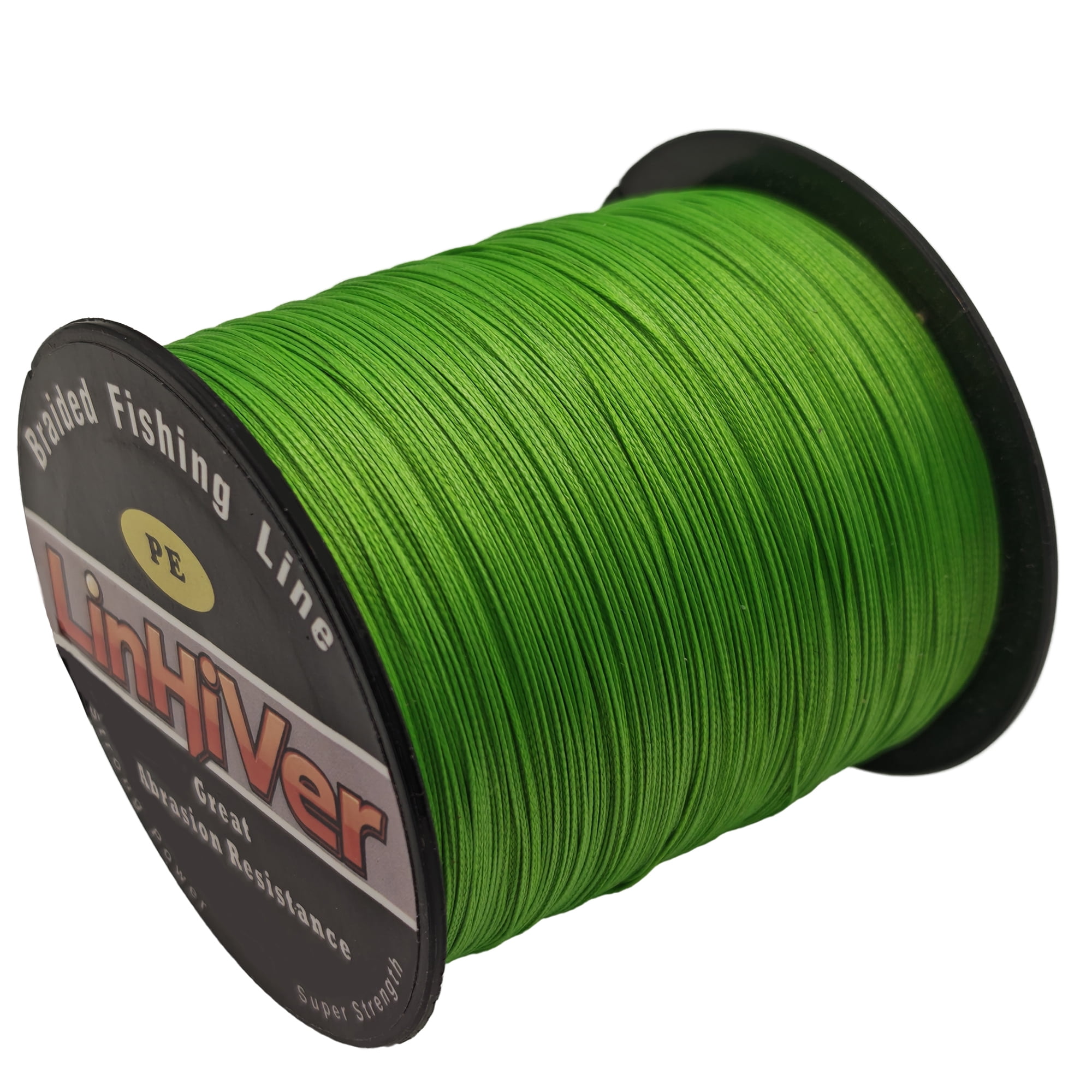 LinHiver Color-Lock 8 Strand Braided Fishing Line - Fade-Resistant, High Abrasion Resistance, Zero Stretch, Super Thin Diameter, 10lb-100lb, 300/500Yds, Perfect for Saltwater & Freshwater