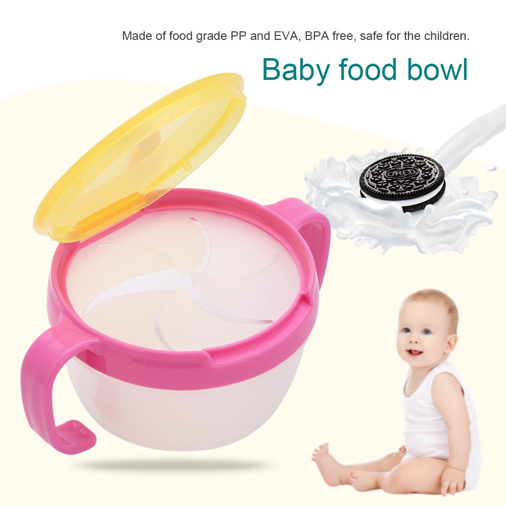 OTVIAP BPA Free Dual handle Spillproof Food Bowl Snack Container for
