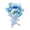 Blue, variant on Flowers 2 Hand Knitted Bouquet Arrangement for Home and Event Centerpiece for Weddings Party Seasonal Display,28 cm,Blue