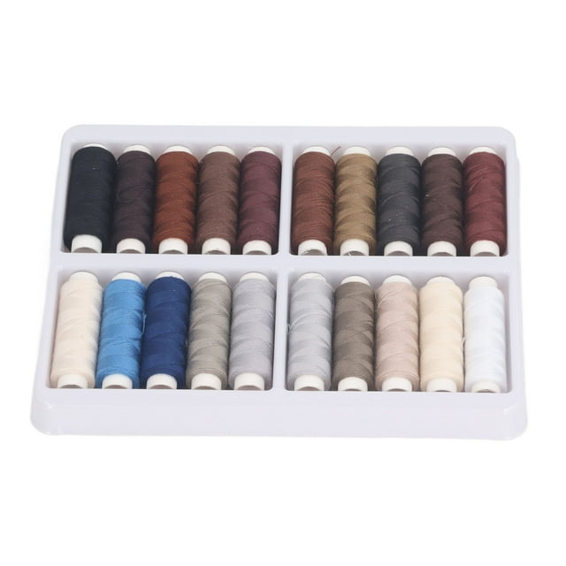 Kits De Hilos De Coser, Hilos De Máquina De Coser De 20 Colores Ligeros De 328 Pies De Hilo De Poliéster Juego Para Manualidades De Bricolaje, Ropa, Fabricación De