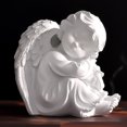 thumbnail image 3 of Cute Angels Sculpture Handicrafts Little Girl Angel Escultura para escritorio Estantería, 3 of 9
