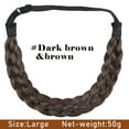 thumbnail image 3 of SEGO Braid Headband Chunky Braided Hair Band for Women Kids Synthetic Plaited Hairband Braiding Hairpiece Classic Wide Elastic Stretch Hairband, 3 of 9