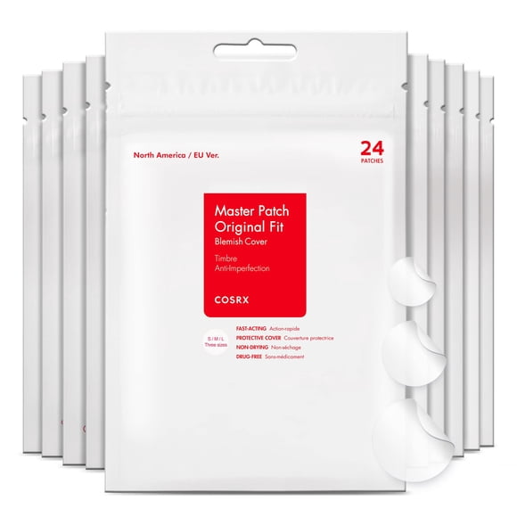 Pimple Patch COSRX, hidrocoloide absorbente de acné, original, 3 tamaños