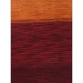 thumbnail image 4 of Rugsotic Carpets Hand Knotted Wool Area Rug 2'8''x10' Orange Red Contemporary Runner Indoor Rug for Living Room, Bedroom Antimicrobial L00215, 4 of 7
