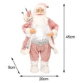 thumbnail image 4 of Muñeco de Papá Noel,navidad santa muñeca figura estatua de pie,Lindo Estatuilla Mesa Adornos Escritorio,Decoración Resina Regalo Año Nuevo Coleccionable,Regalo decorativo de mesa para el, 4 of 4