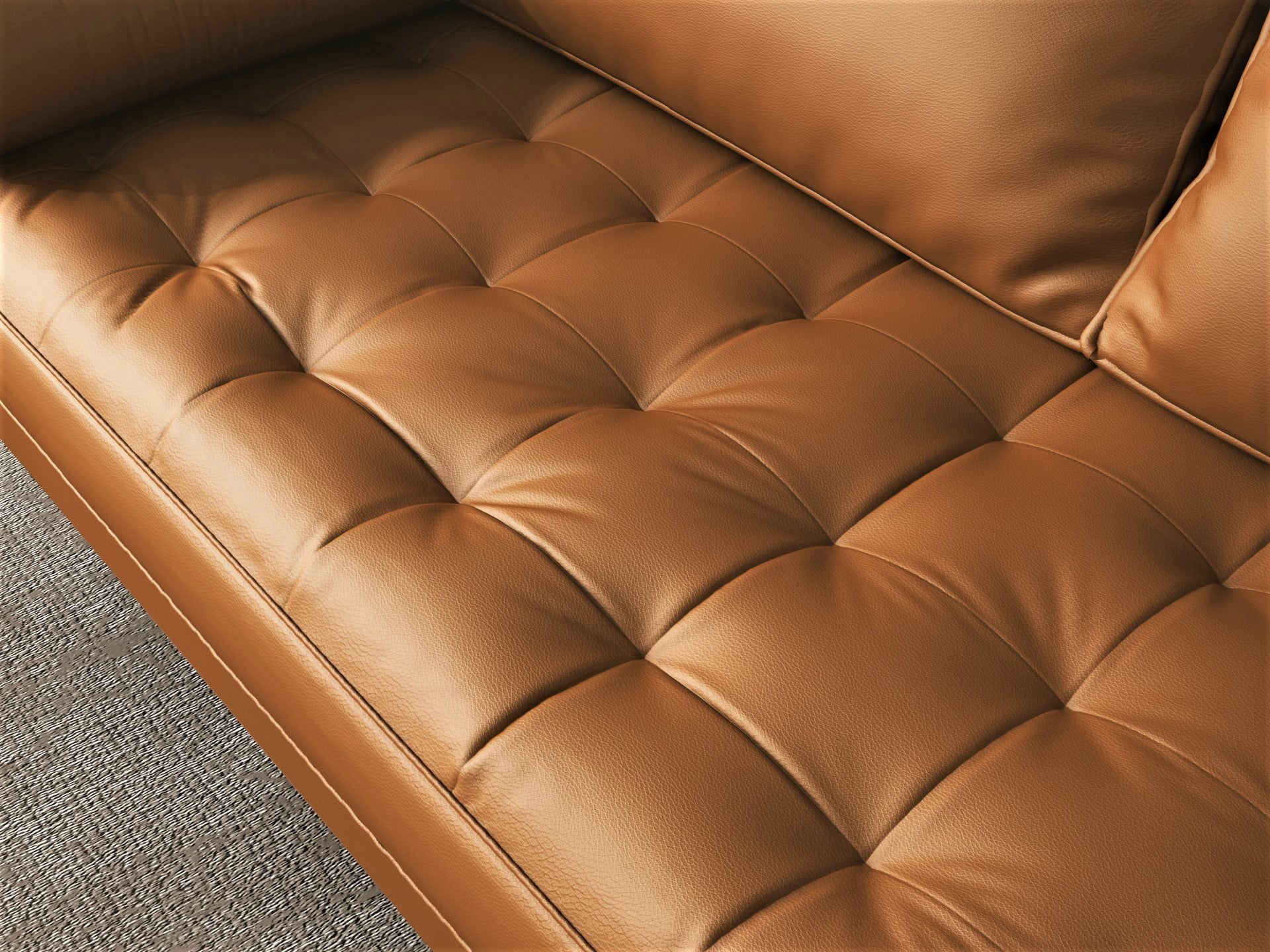 Uspridefurniture Selzer 58.5'' Vegan Leather Square Arm Loveseat -Brown, Removable Back Cushions