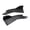 Black, variant on BOKYAN Universal Rear Bumper Lip Splitter Black Car Side Fins Body Lip Spoiler Chin Skirt Protector (52 x 18 x 12 inches / 132 x 45.7 x 30.5 cm)