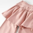 thumbnail image 5 of SEAOPEN Girls School Uniform Pants Kids Clothes Ruffle Tutu Leggings with Skirt Footless Skirt Pants Cotton Ruffle Tutu Pants Hot Pink,5-6 Years, 5 of 7