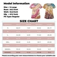 thumbnail image 2 of YDKZYMD Scrubs for Women Top and Bottom Set Floral Flowers Graphic V Neck Nurse Uniform Scrub Shirt Plus Size with Pockets Jogger Scrub Tops Short Sleeve Workwear Petite Scrubs Watermelon Red L, 2 of 3