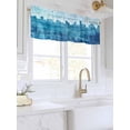 thumbnail image 3 of Valances for Windows Abstract Urban Silhouette Rod Pocket Cafe Window Treatments Valance Curtains for Kitchen Bathroom Laundry Basement Windows 60"x18", 3 of 9