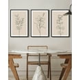 thumbnail image 3 of 16x24in Black Framed Flower Wall Art Vintage Floral Minimalist Wall Hanging Decor for Office Dining Room Hallway Bohemain Botanical Prints Artwork, 3 of 8