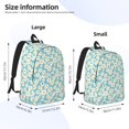 thumbnail image 4 of Rocae Daisy Floral A for Durable Canvas Backpack Leisure Large Bag Travel Rucksack Multi-function Backpack Medium, 4 of 8