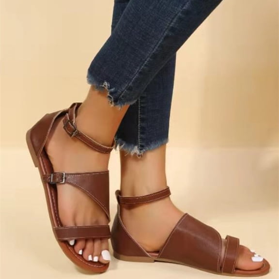 Vedolay Cushionaire Sandals Women Sandals for Women Summer Open Toe Solid Color Cute Retro Wedge Platform Sandals,White 7