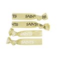thumbnail image 1 of Paquete de 4 lazos elásticos para el cabello de los New Orleans Saints de la NFL, 1 of 2