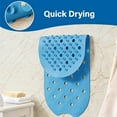 thumbnail image 6 of Rubber Bathtub Mat Shower Mat Non-Slip, 31x14 Inch, Bath Tub Floor Mat with Suction Cups and Drainage Holes, Blue, 6 of 7