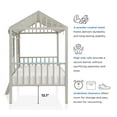 thumbnail image 6 of Furniture of America Little House Kids Metal Loft Bed with Guardrails, Gray, Twin, 6 of 12