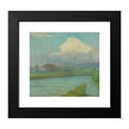 thumbnail image 2 of Ľudovít Čordák 22x20 Black Modern Framed Museum Art Print Titled - Landscape with River (1910-1915), 2 of 5