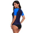 thumbnail image 4 of Traje de baño de manga corta KAIYANG Camiseta deportiva para natación negro S XL negro, 4 of 5