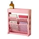 thumbnail image 4 of Estantería para libros, estantería pequeña para almacenamiento, estantería de gran capacidad, fácil acceso para sala de estar, dormitorio, fila única, 2 capas, color rosa, 4 of 10