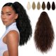 thumbnail image 1 of Felendy Extensión de cola de caballo Garra 18 "" Extensiones de cabello rizado ondulado y esponjoso Clip de cola de caballo en colas de caballo largas Postizo sintético para mujeres Marrón medio, 1 of 1