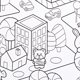 thumbnail image 5 of Rollo de Papel para Colorear de 2 Uds., Rollo de Papel de Dibujo para Pequeños Animal y Ciudad, 5 of 8