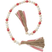 Household Decor Valentine's Beads Valentines Garland Beaded Romantic Tassel Wood Rope