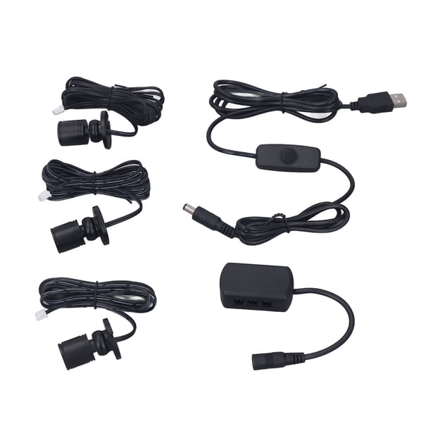 Mini Focos LED CON Diseño Compacto Alimentado Por USB para decoración de Interiores, Brillo Ajustable, Gabinetes Con Cablado de 6,6 Pasteles