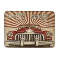 thumbnail image 1 of LADDKE 1950S Vintage Touristic Retro Car Arizona 1960S 1970S 40S Aged Doormat Floor Rug Bath Mat 23.6x15.7 inch, 1 of 1