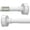 White, variant on 2Pcs Adjustable Curtain Rod 21-30 Inch, No Drill Tension Curtain Rod with Metal Inner Lock, Heavy Duty Extendable Shower Curtain Rod for Bathroom Kitchen Closet Doorway, 25mm Carbon Steel, White