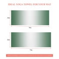 thumbnail image 6 of Dark Green Ombre Yoga Towel for Hot Yoga Non Slip, Modern Gradient Abstract Art Yoga Mat Towel Absorbent Yoga Sweat Towels Microfiber Hot Yoga Blanket for Bikram Pilates 26"x70", 6 of 7