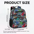 thumbnail image 7 of KUIFORTI Red Tractor Toddler Backpack Boys Kids School Bag with Front Pockets Adjustable Straps Lightweight for Preschool Kindergarten Back to School Essentials Gifts, 7 of 7