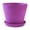 Purple, variant on EZPXFCI Plant Pots, Planters for Indoor Plants, Cute Plant Pots with Drainage Hole & Saucers, Small Flowerpot Medium Flower Pot for Indoor Outdoor Garden Plants and Flowers