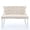 Beige + Velvet + Foam Silver leg, variant on Dining Bench with Back,Upholstered Velvet Tufted 2-Seat,Handmade Buttons, Nailhead Trim & Gold Legs Blue