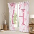 thumbnail image 3 of Erosebridal Letter H Monogrammed Curtains Pack of 2 (42x84 Each),Modern Geometric Pattern Curtains Blackout For Kids Girls, 3 of 7