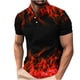 thumbnail image 1 of Camisetas de Manga Corta de los Hombres Casual Gradiente Solapa Botón Arriba Camiseta, Top Ligero para el Hogar, Uso Diario Y Cómodo, 1 of 5