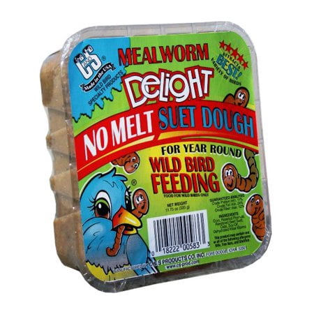 (6 Pack) C&S Meal Worm Delight Suet (Best Suet Cakes For Birds)