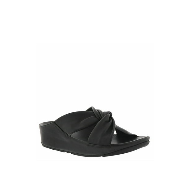 leather slides with arch support
