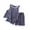 Dark Blue, variant on Hienoo Boys Pajamas Sleeveless Tank Top Shorts Lightweight Soft Sleepwear, Sizes 1-14