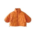 thumbnail image 2 of Esaierr Boys Girls down Puffer Jacket for Kids Baby ，Toddler Autumn Winter down Coat Thick Warm Outwear Short Standing Collar Casual Kid Cotton Snowsuit Jacket for 2-8Y, 2 of 7