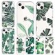 thumbnail image 1 of Funda de silicona suave con diseño de hojas hawaianas para iPhone 14, 13, 13Pro, 13Pro Max, 12, 12Pro, 12Pro Max, 11 Pro Max, XS, XR, X, 6S, 7, 8 Plus, con protección trasera., 1 of 3