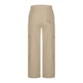 thumbnail image 6 of Women's Cargo Pants Ripstop Water Resistant Hiking Work Pants Spicy Girl High Waisted Wide Leg Pants With Multiple Pockets Casual Work Pants, 6 of 9
