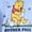 Light Blue, variant on Winnie the Pooh Men's and Big Men's Bother Free Graphic Tee, Sizes S-3XL