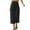 Black, variant on SwiftWear Women's Drawstring Waist Flowy Wide Leg Capri Pants Linen Cotton Casual Capris with Pockets, Relaxed Fit Cropped Pants S-2XL