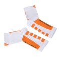 thumbnail image 2 of Calcetines deportivos para el talón, protección del tobillo, soporte para la manga del pie, calcetines de compresión para el talón para atleta, blanco y naranja, 2 of 8